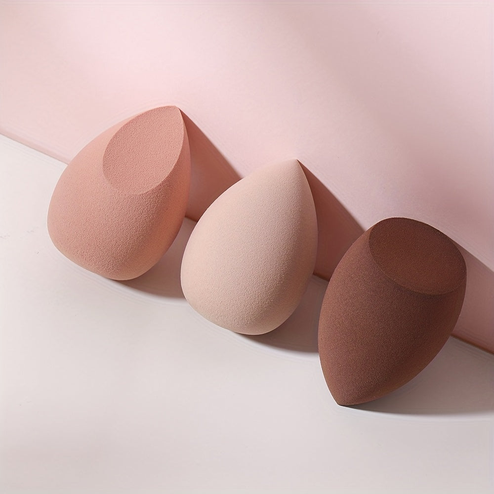 Ensemble de 3 éponges à maquillage professionnelle pour fond de teint